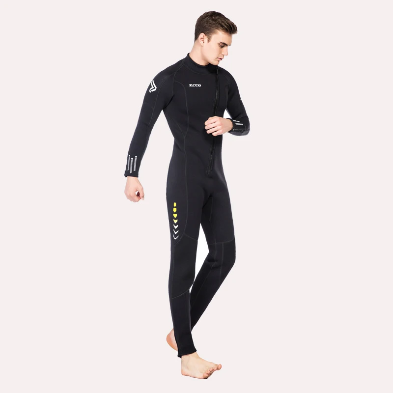 Owntop Traje de Neopreno Hombre Mujer - Chaqueta de Traje de Neopreno 2mm  Traje de Buceo, Traje de Baño de Manga Larga Cremallera Frontal para Buceo