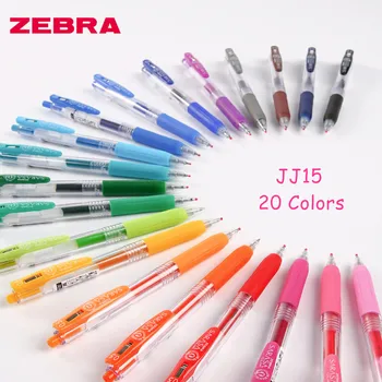 

1pc Japan Zebra SARASA CLIP Series Colorful Push Clip Gel ink Pen JJ15 0.5mm 20 Colors Available School Office Supplies