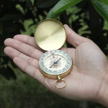 Ai si ji подлинный продукт компас Портативный Открытый круг многофункциональный кемпинг относится к ночной Светильник из нержавеющей стали Gol