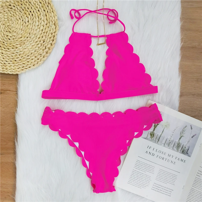 2020 Sexy Bikinis Swimsuit Women Bandage Printing Swimwear Underwire Bikini Set Tie-dye Gradient Bathing Suits Summer Beach Wear