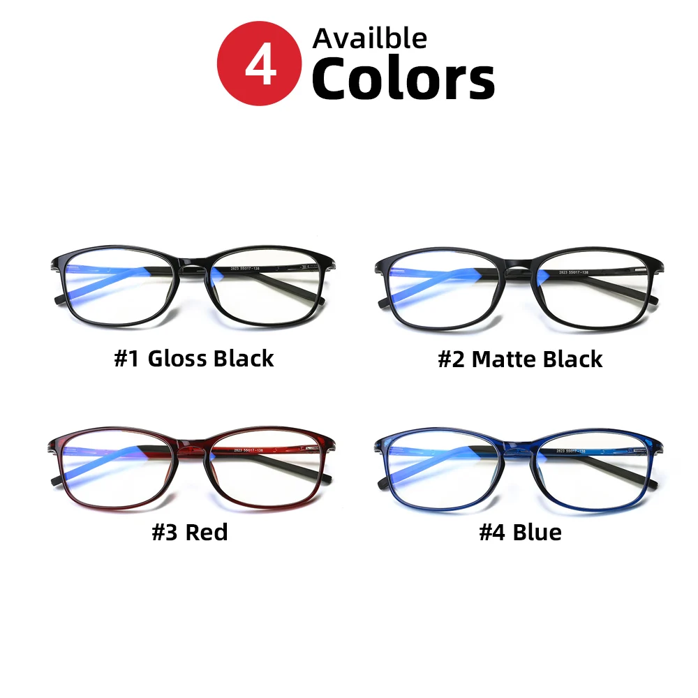 Stylish Anti-Blue Light TR90 Computer Glasses for Men & Women – UV400 Protection, Square Frame for Gaming & Everyday Use