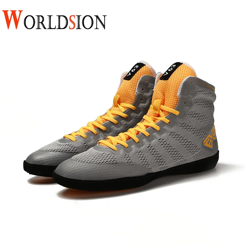 

New Flight Boxing Shoes Men Professional Light Wrestling Shoes Men Big Size 38-45 Bxoing Sneakers Breathable Fighting Sneakers