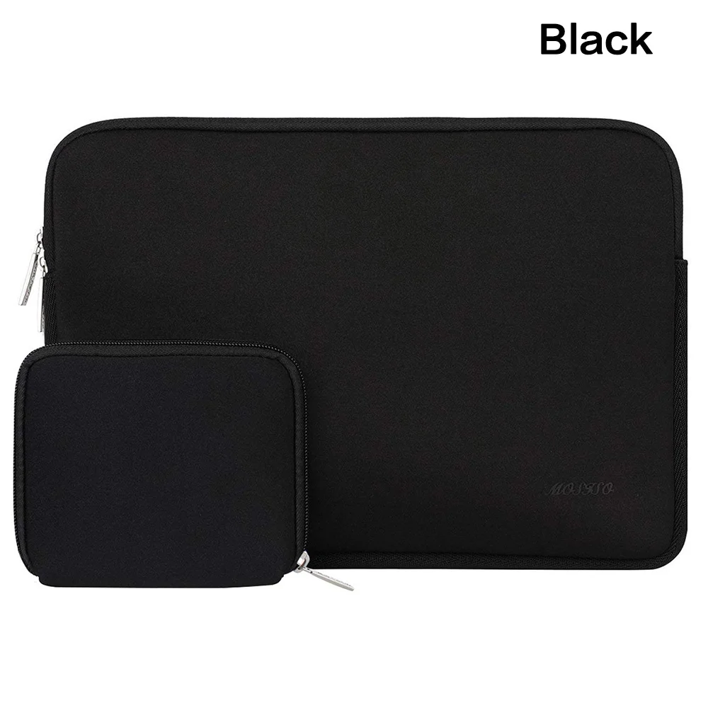 MOSISO сумка для ноутбука чехол для ноутбука 11,6 12 13,3 14 15,6 дюймов для Xiaomi Macbook Air Pro Dell Asus hp acer чехол для ноутбука для женщин - Цвет: Black Color