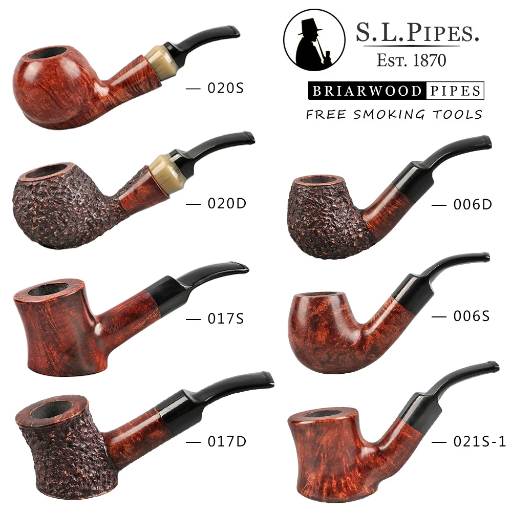 Briar Pipe Smoking Pipe Handmade by High Quality Briar Wood With