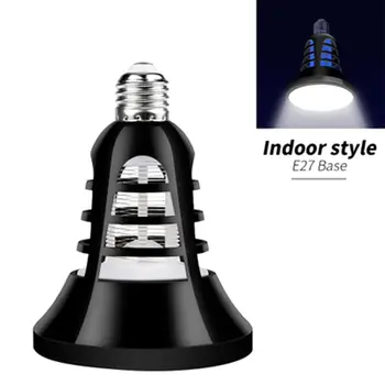 

8W Bug Zapper LED Mosquito Killing Lamp E27 Charging Anti-Mosquito Electric Trap For Outdoor Home Garden Insect Elimination Q0KF
