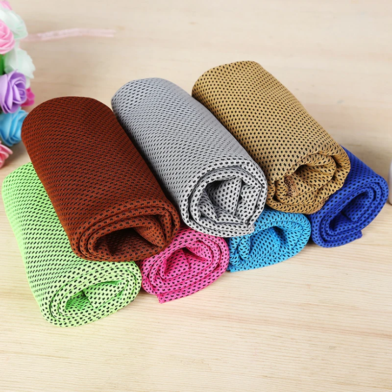 Sports Towel Microfiber Towel Summer Cold Feeling Sport Towels Outdoor Microfiber Towel Quick-Drying Cooling Swimming Gym Sea Beach Towel Household Items