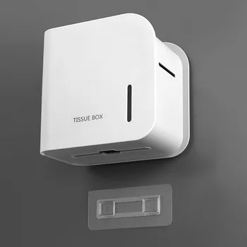 

Multi-layer Waterproof Free Punching Plastic Roll Rack Wall Mount Toilet Punching for Bathroom Storage Organizer Tissue Box