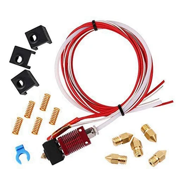 

HOT-Creality 3D Upgrade Assembly Extruder Hotend, MK8 Extruder Hot End Kit, 1.75 mm Filament, 0.4 mm Nozzle, Hot Turntable