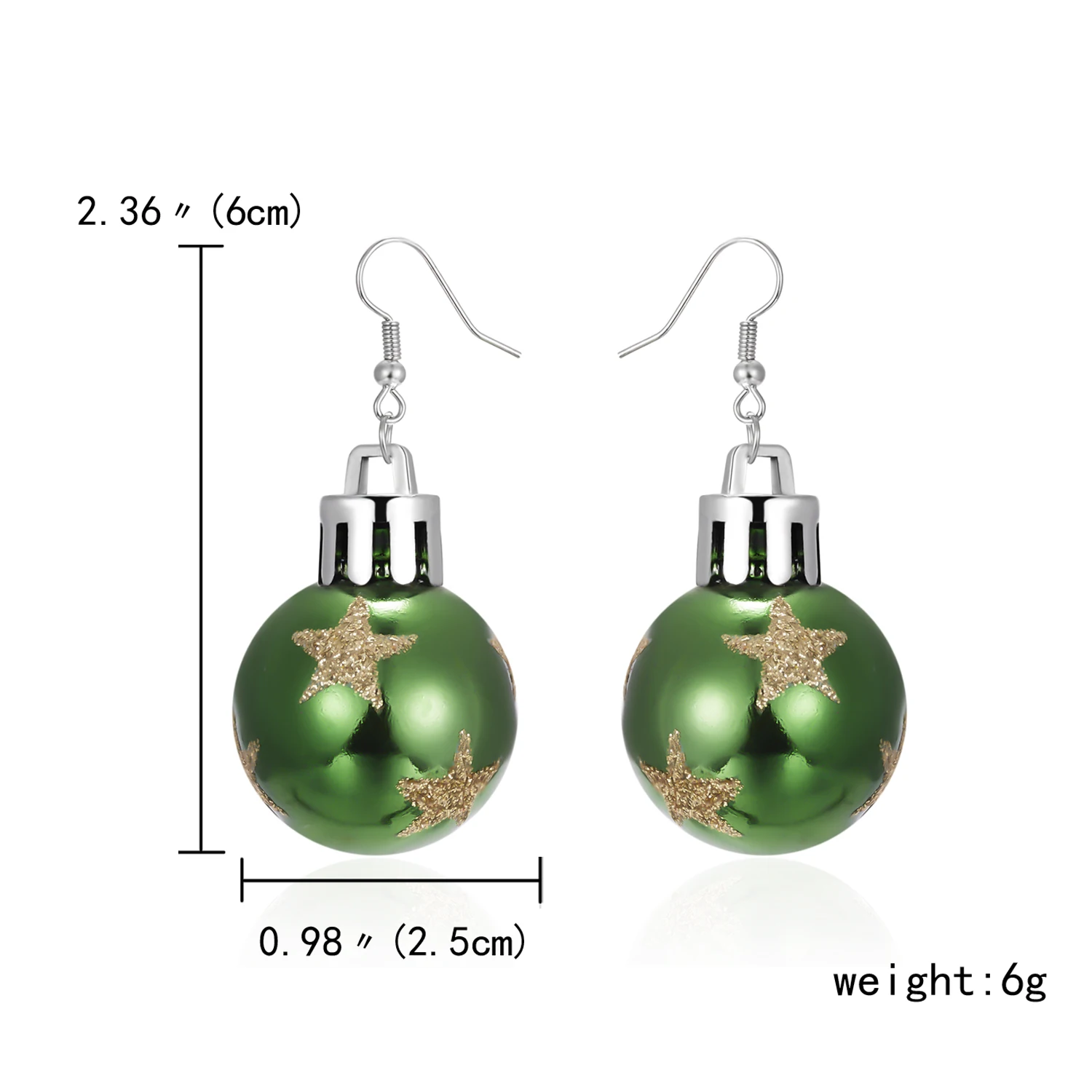 2021 New Fashion Christmas Earrings Creative Christmas Bulb Drop Earring For Women Christmas Gift Colorful Ball Dangle Earrings - Image 2
