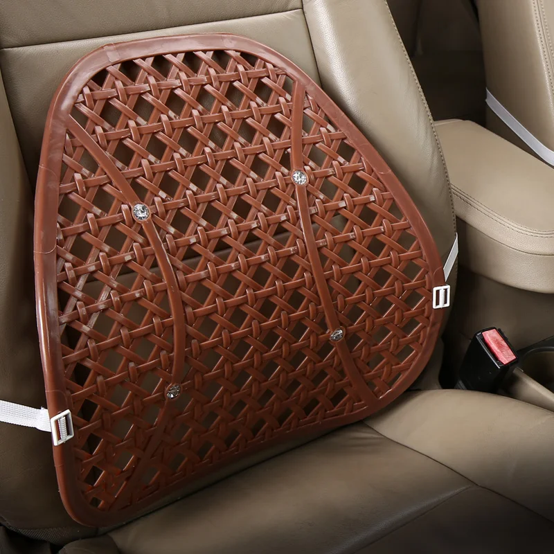 

KKYSYELVA Office Chair Massage Back Lumbar Support Pillow Mesh Ventilate Cushion Pad Auto Interior Accessories Waist Supports