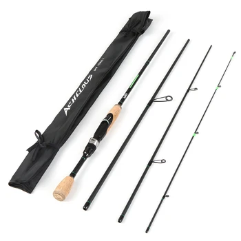

Portable Travel Spinning Fishing Rod 6.8FT Lightweight Carbon Fiber 4 Pieces Fishing Pole jigging rod