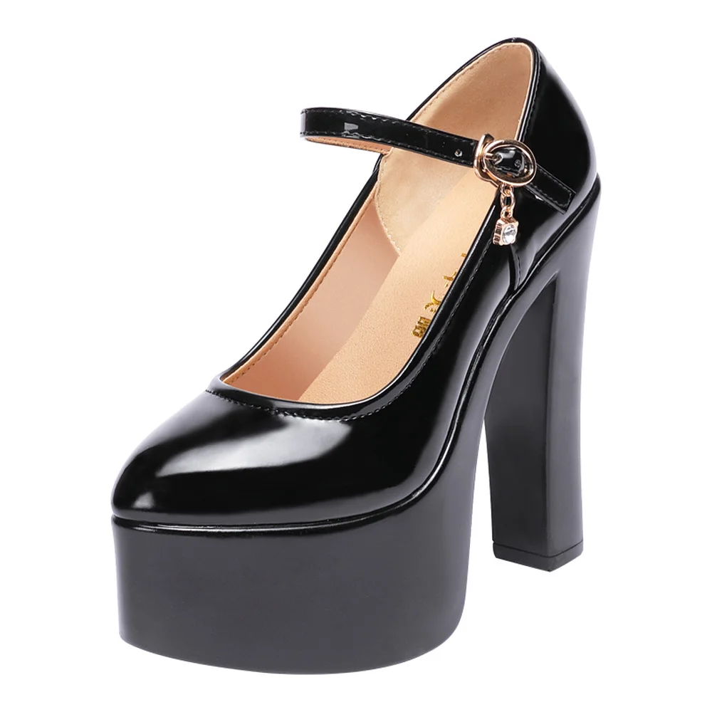 Women's shoes punps 15cm model catwalk shoes women thick heel platform performance shoes size 32 33 -42 43 work shoes Super high