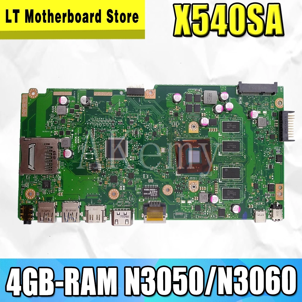 Новая материнская плата X540SA 4GB-RAM N3050/N3060 CPU REV 2 0 для For Asus X540 X540S X540SAA тест