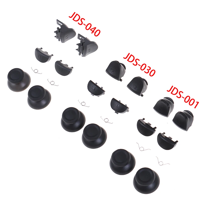 

1Set Repair Parts For PS4 Slim Controller Rubber Button L1 R1 L2 R2 Trigger Buttons Analog Stick + Conductive Rubber Button