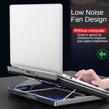 

Portable Gaming Laptop Cooler Two USB 18 Inch Large Size Laptop Cooling Pads Speed/Height Adjustable Laptop Stand For Notebook