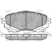 Колодки Тормозные Дисковые Mazda 6 2013 Pn25002 NiBK арт. PN25002