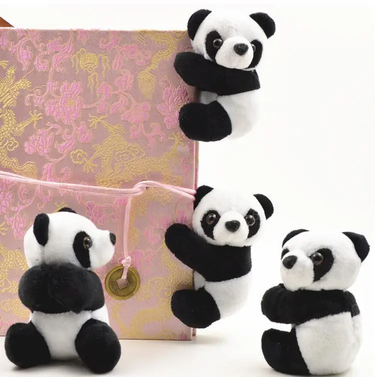 

Cute panda clip plush toy doll memo clip small doll hug panda doll