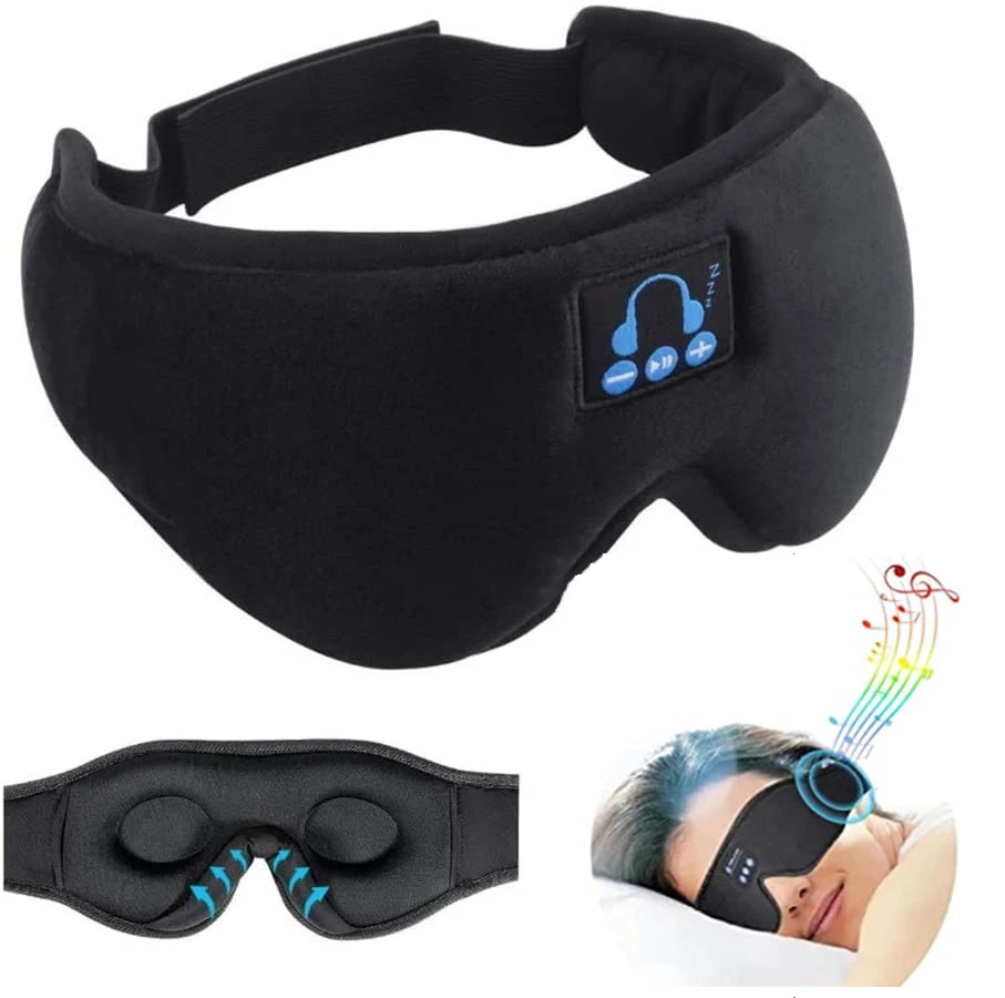 Casque de sommeil Bluetooth Masque oculaire Sans fil Bluetooth
