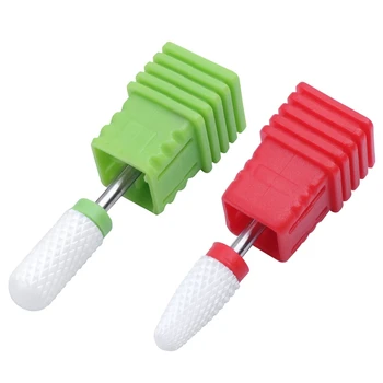 

2 Piece Ceramic Nail Drill Bit Shank Pedicure Rotary File Tool,BT001-F & BT003-C