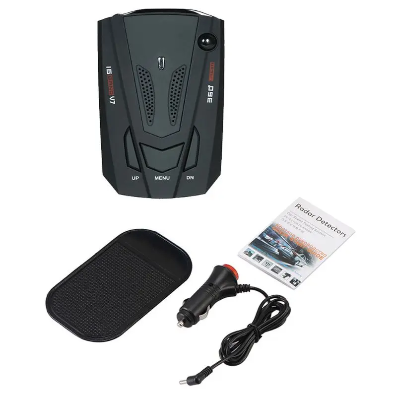 

Car Trucker Speed 360 Degrees Vehicle Radar Detector Voice Alert Warning 16 Band 87HE
