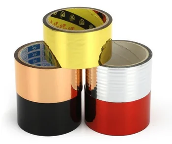 

3PCS 5mmx30M Laser Tape Gold/Silver/Red/Black/Bronze Foil BOPP Adhesive Tape Decorative Scrapbooking Tools Adhesive Masking Tape