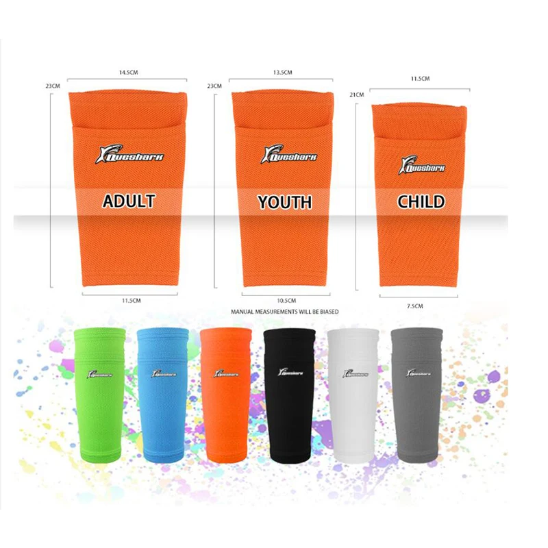 Women Men Kids Teens Soccer Shin Guards Leg Sleeves Football Calf Protector Shinpads Shockproof Anti-collision Sets Custom Logo