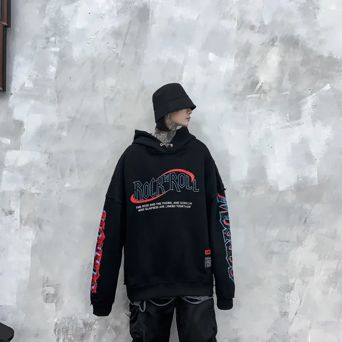 High Street Funeral Ретро Рок Burr старый промытый хип хоп толстовки с капюшоном для мужчин и женщин повседневный Топ