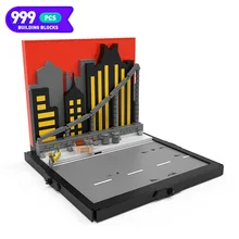 

Moc Superhero Movie Scene BatChariot Building Blocks Decoration Creative Assembly Model Classic Street Architecture Children Toy