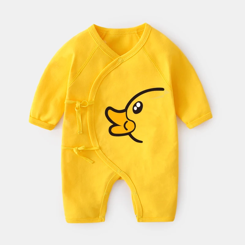 0-12 M Brand Clothing Newborn Autumn Baby Climbing Clothes Cotton Print Baby Boys Girls Long Sleeve Rompers One-piece Clothes