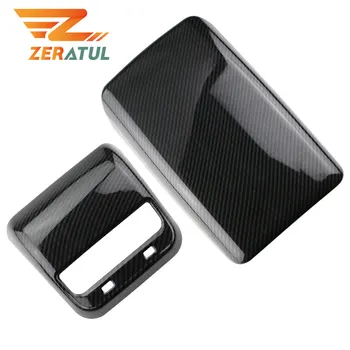 

Zeratul Car Rear Armrest Box Cover Real Carbon Fiber Decorative Shape Interior Decoration For Tesla Model 3 2017 - 2020