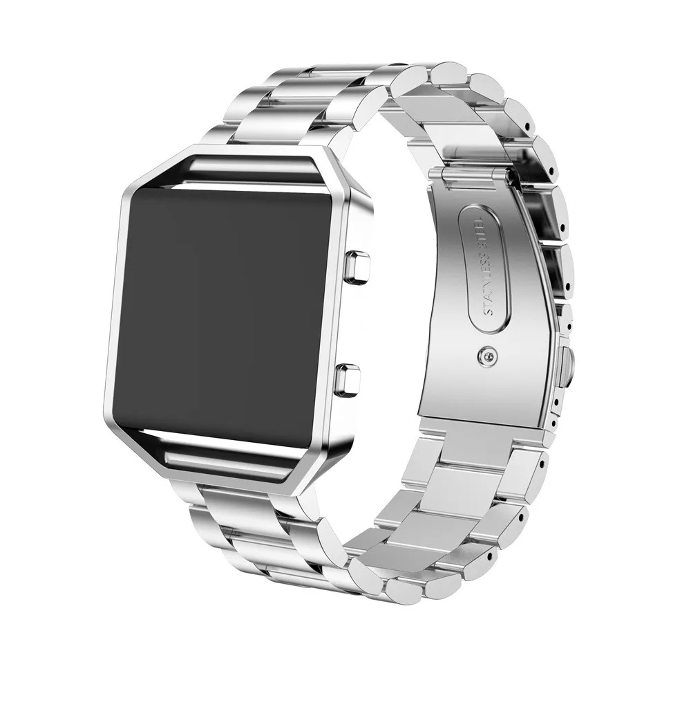 Для Fitbit Blaze полосы с рамкой из нержавеющей стали ремешок для часов сменный аксессуар ремешок для Fitbit Blaze умные фитнес-часы