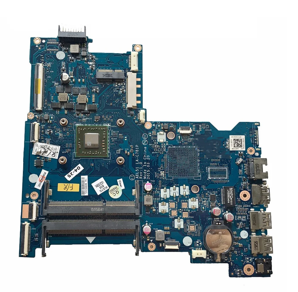 

For HP 15-AF Series Laptop Motherboard Mainboard A6-6310M Processor DDR3 813968-501 ABL51 LA-C781P 100% Working