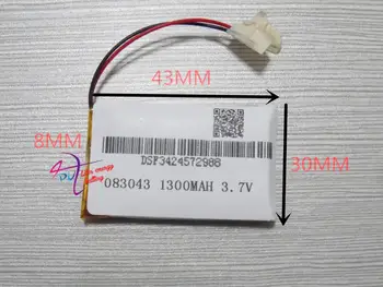 

polymer lithium battery 803043 083043 3.7V 803040 electronic dog wireless transmitter 1300MAH Tablet PC general battery