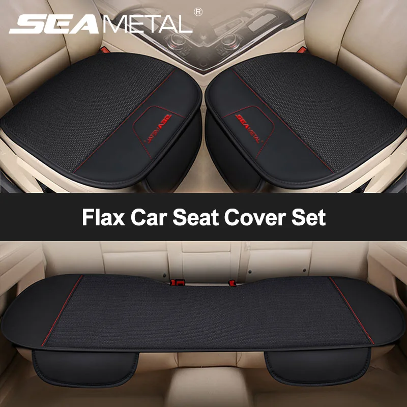 Cover Pad for All Seasons Black - 1 pc Car Seat Pad for Auto Car Office Chair Breathable Car Interior Seat Cover Cushion with PU Leather+Bamboo Charcoal 