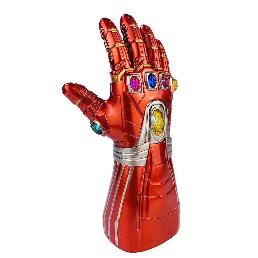 Танос Marvel Infinity Gauntlet супергерой Железный человек перчатки косплей Мстители светодиодный перчатки для детей и взрослых Новинка