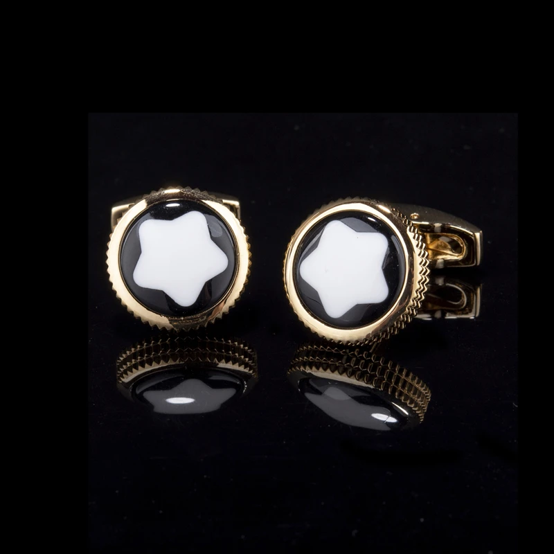 Men's Crystal Cufflinks For Wedding Brand round crystal cufflinks