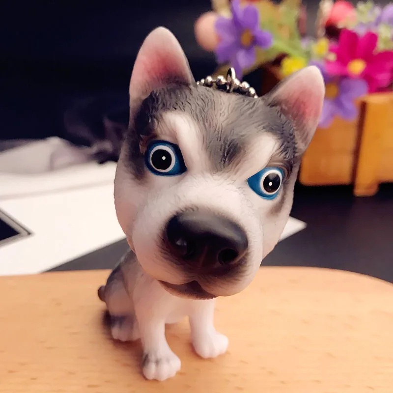 Милая плюшевая кукла Хаски милая собака брелок Подвеска имитация щенка игрушка