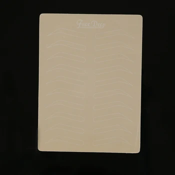 

5pcs/10pcs Permanent Makeup Eyebrow Lips 20 x 15cm Blank Tattoo Practice Skin Sheet for Needle Machine Supply Kit Dotting line