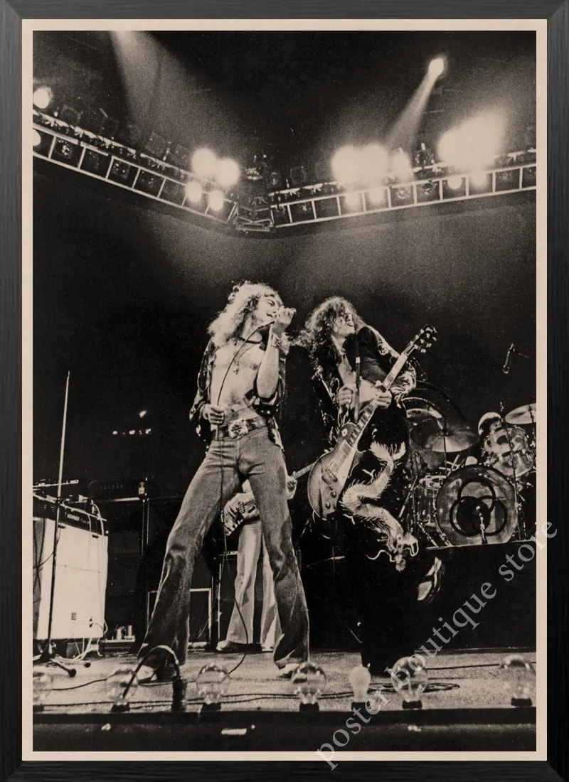Led Zeppelin рок-н-РОЛ постер, Jimmy страница, Роберт Плант винтажные наклейки домашний Декор наклейки на стену девять процентов/3 - Цвет: 9