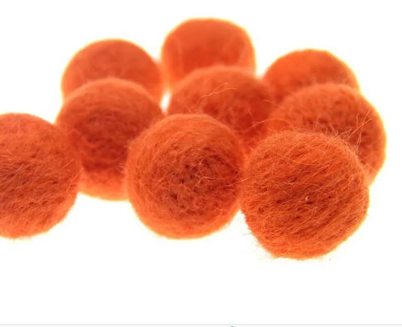 20 Large Wool Felt Balls Wholesale 15mm 20 Mm, Mix Color Wool Pom