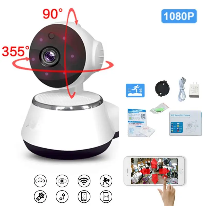 

Original 1080P IP camera home security Wireless, Smart WiFi, WiFi Camera, Audio Recording, Baby Monitor, Mini CCTV, iCSee Camera