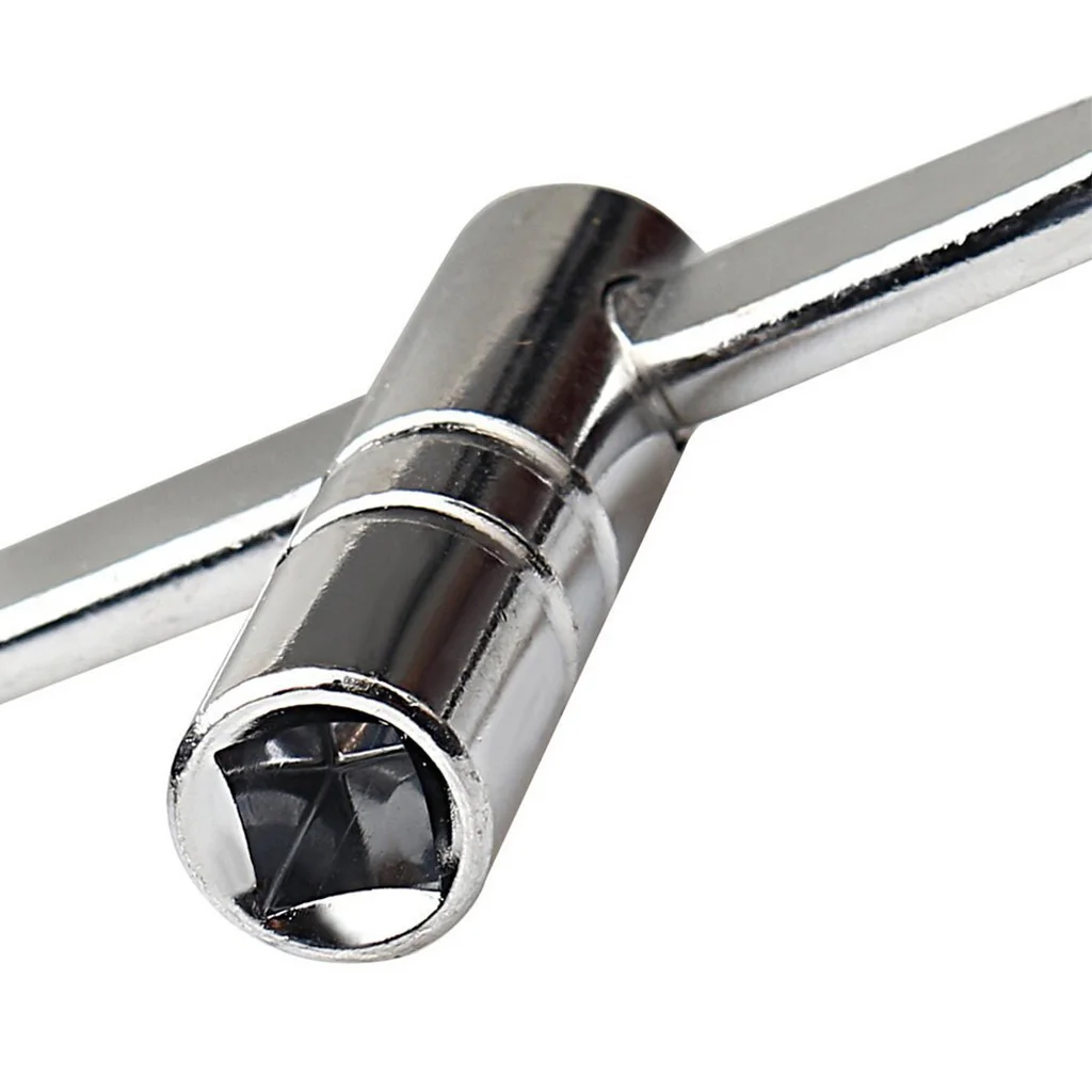 4 Pieces Drum Tuning Keys Drum Set Repair Tool Crank Square Spinners Wrenches Silver