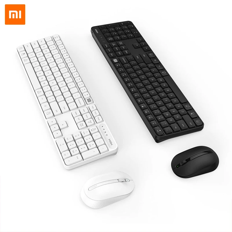 Xiaomi MIIIW беспроводная клавиатура мышь набор беспроводной офисный 104 клавиш 2 4 ГГц