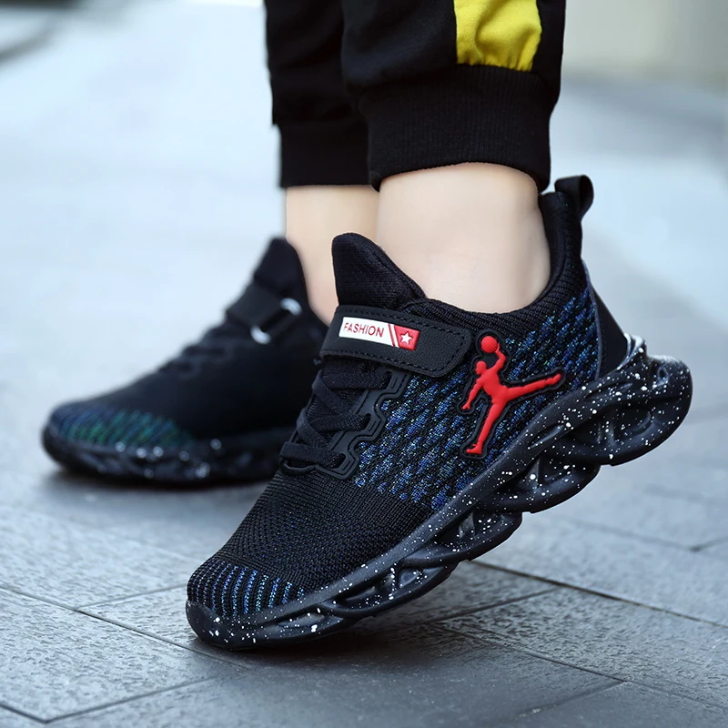 Boy Shoes Sneakers Basketball-Shoes Kids Children Breathable Enfant Chaussures Wear-Resistant