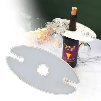 

Handmade Wine Rack Resin Mold Red Wine GlassTray Epoxy Resin Casting Mold Bottle Bracket Cup Holder Mold Art Craft Tools