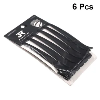 

6pcs Hairdressing Clips Haircut Separate Plastic Clips Home Supplies Hairpin Tools Haircut Tools for Store Salon (Black)