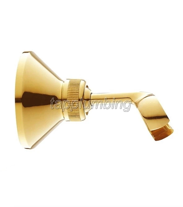 

Gold Color Brass Adjustable Bathroom Moving Shower Hand Head Holder Bracket tsh063