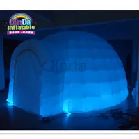 Outdoor Advertising Inflatable Dome Party Tent,5m Diameter White Inflatable Led Tent For Wedding 1