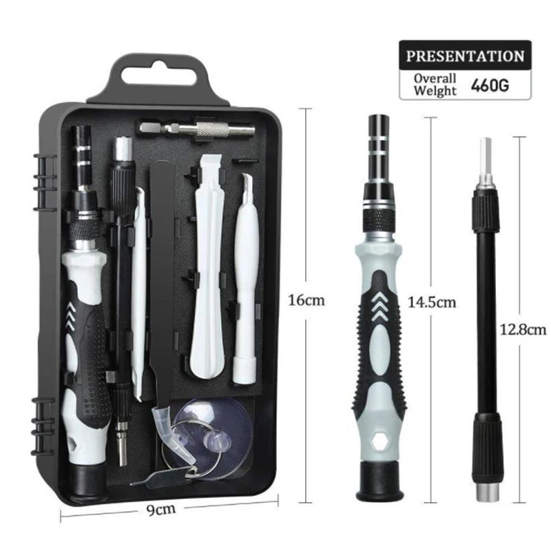 Online Juego de destornillador 115 en 1 multifunción ordenador teléfono móvil dispositivo electrónico Digital reparación mano destornillador casa herramienta