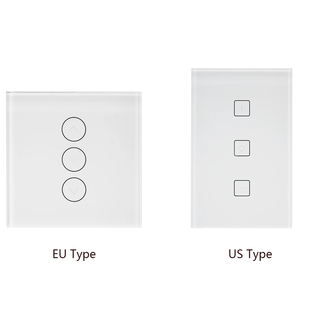 

Hot New Smart Touch Glass Light Switch Wireless Wifi APP Remote Control Dimmer Switch No Hub Required Work